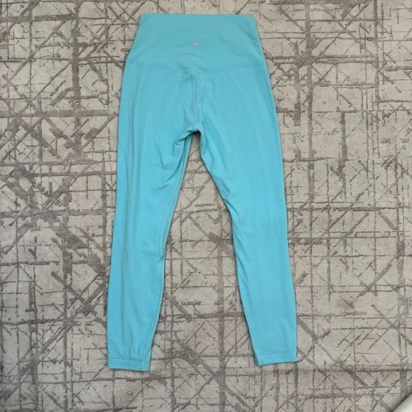 Lululemon Align 25” High Rise LeggingsSize 6Cyan Blue